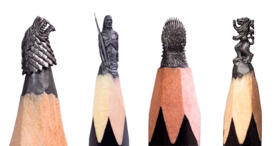 ‘Game of Thrones' figures on pencil tips by Salavat Fidai